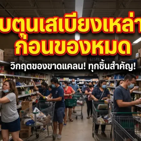 ชาวบ้านแห่ตุนสเบียง ก่อนน้ำจะท่วม สินค้าเริ่มขาดสต๊อกแล้ว