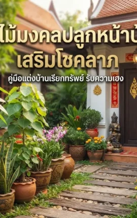 ต้นไม้มงคลปลูกหน้าบ้าน เสริมโชคลาภ