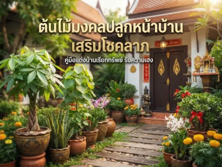 ต้นไม้มงคลปลูกหน้าบ้าน เสริมโชคลาภ